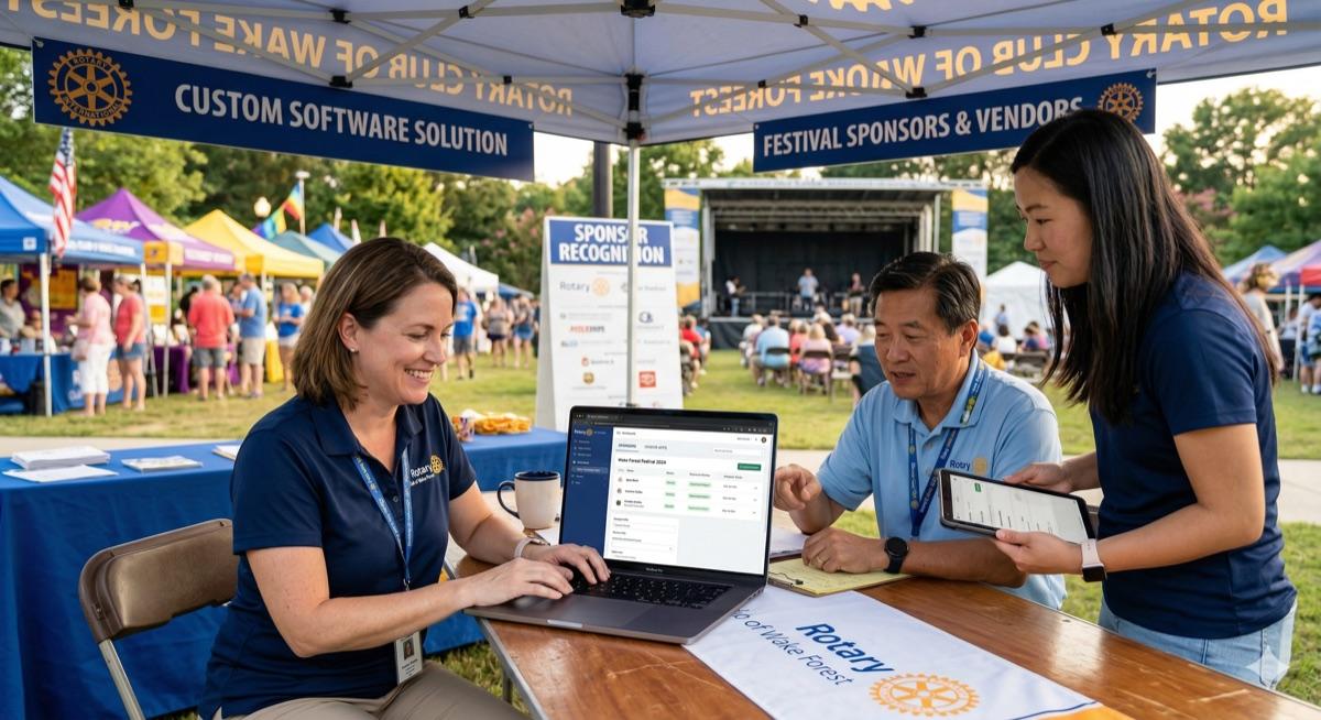 Custom Software for Nonprofits: What We Built for the Rotary Club of Wake Forest